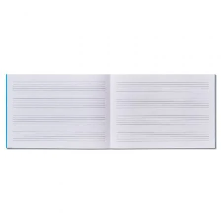 ADDITIO Bloc de Música Basic 4 Pentagramas Azul 24x17 cm